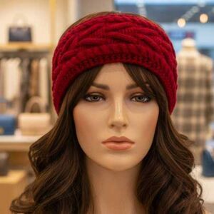 Burgundy Ladies Winter Headband
